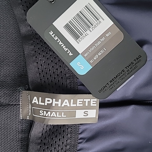 NWT Alphalete Infinity Studio Pant, Size Small, Color Navy - Picture 13 of 13